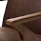 Baxton Studio Bianca Walnut Wood Brown Faux Leather Lounge Chair and Ottoman Set 140-7544-7547 - alternate 7